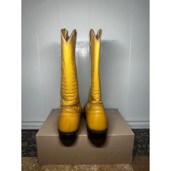 NOCONA Vintage Western Cowboy Boots Light Tan Brown Size 10 D main image 6